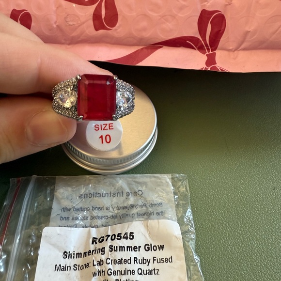 Shimmering Summer Glow Ruby Ring - Picture 1 of 2